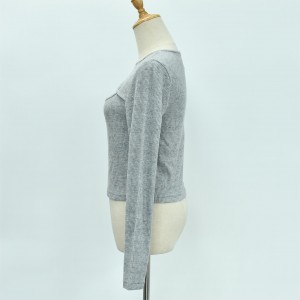 Women’s Long Sleeve 2×2 Rib Top