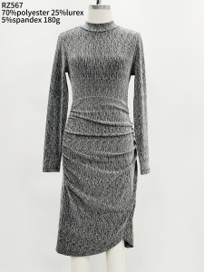 Lady’s lurex long dress