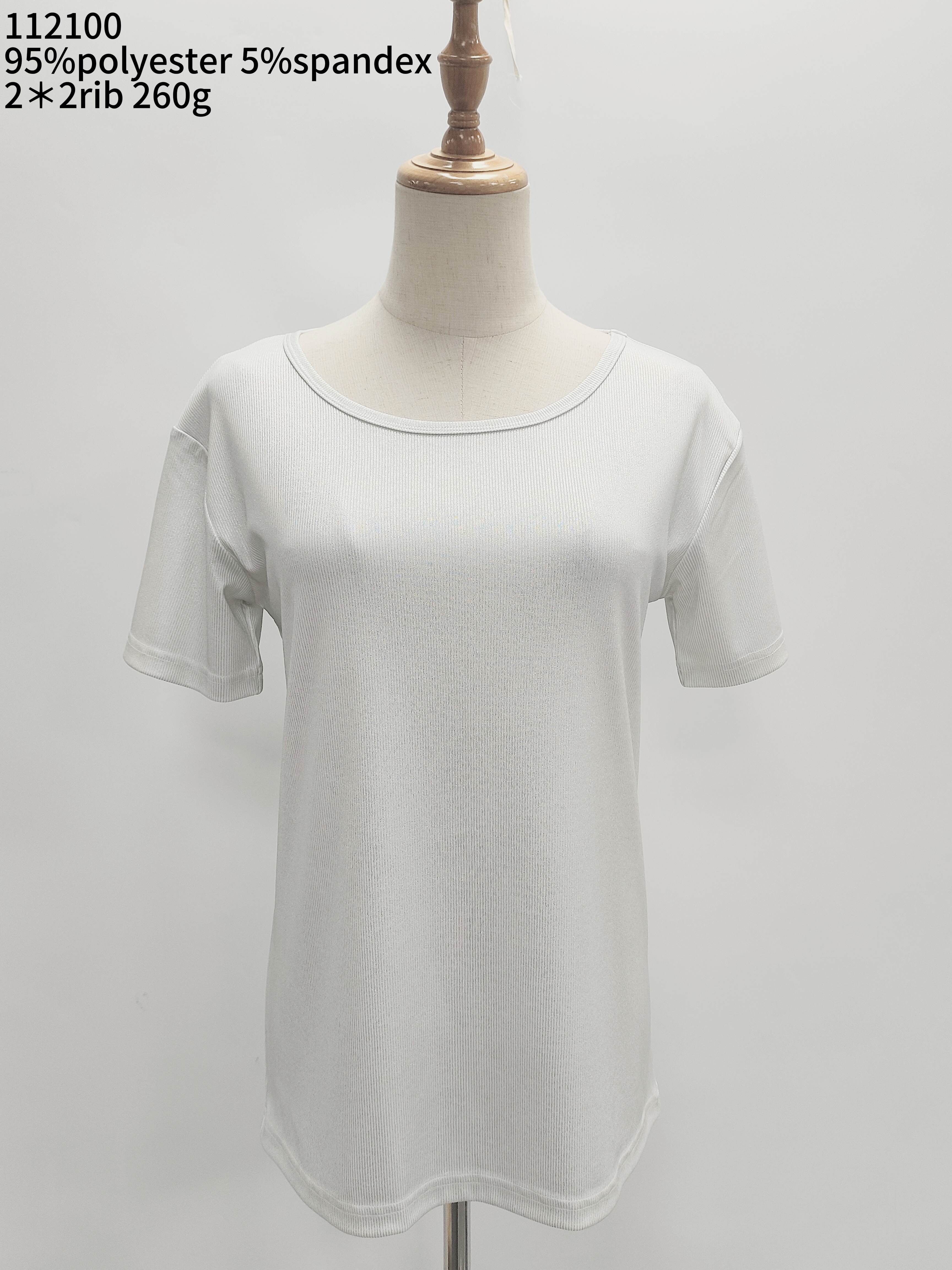 Lady’s foil print short sleeve T-shirt