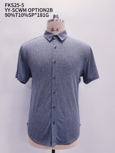 MEN’S YARN DYE STRIPE SHORT SLEEVE POLO T-SHIRT