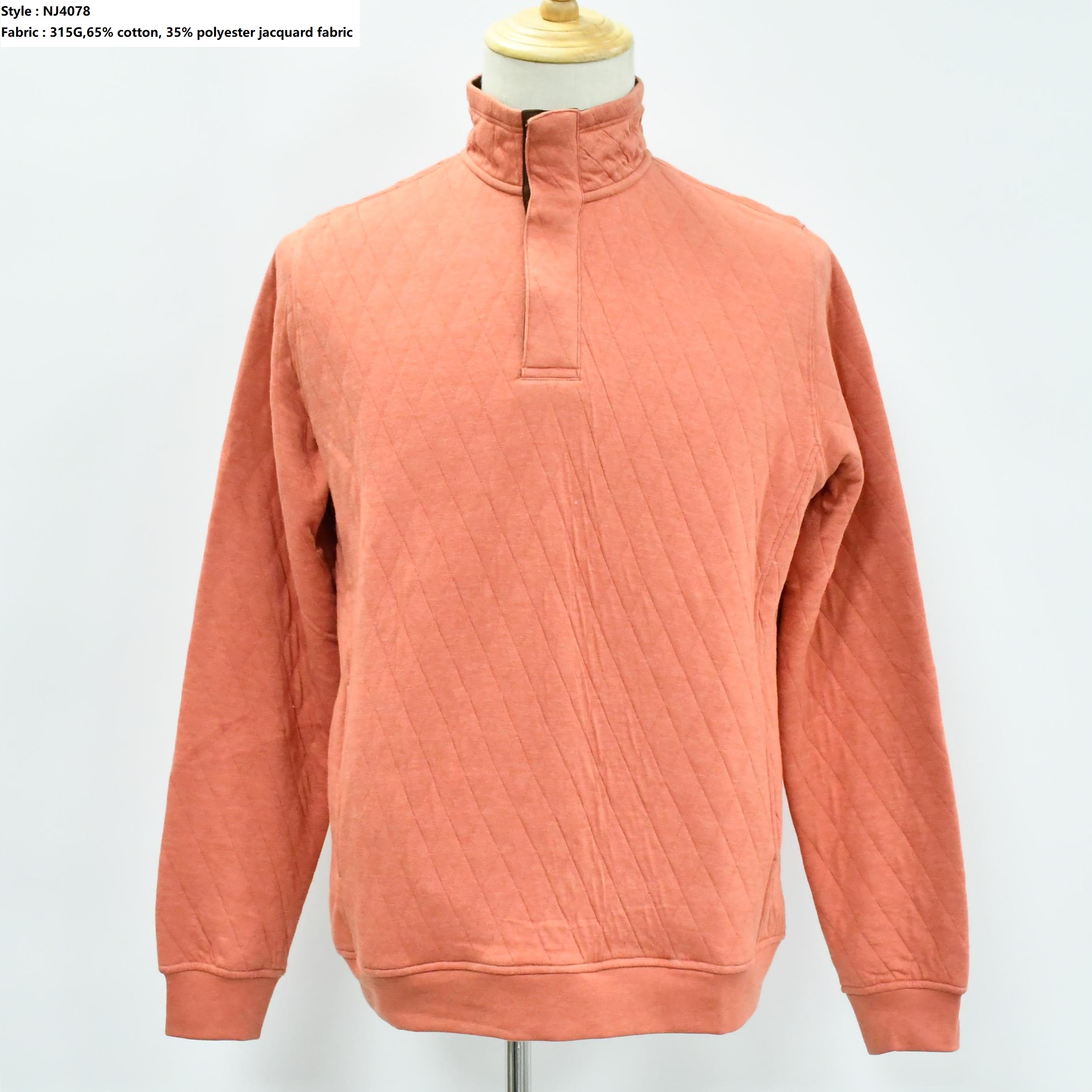 Men’s Quilted Snap Pullover