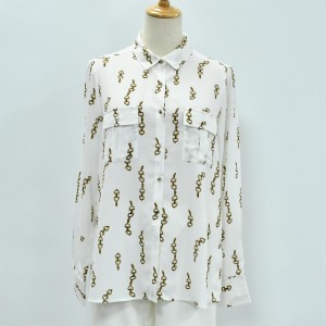 Women’s  Print Chiffon Shirt