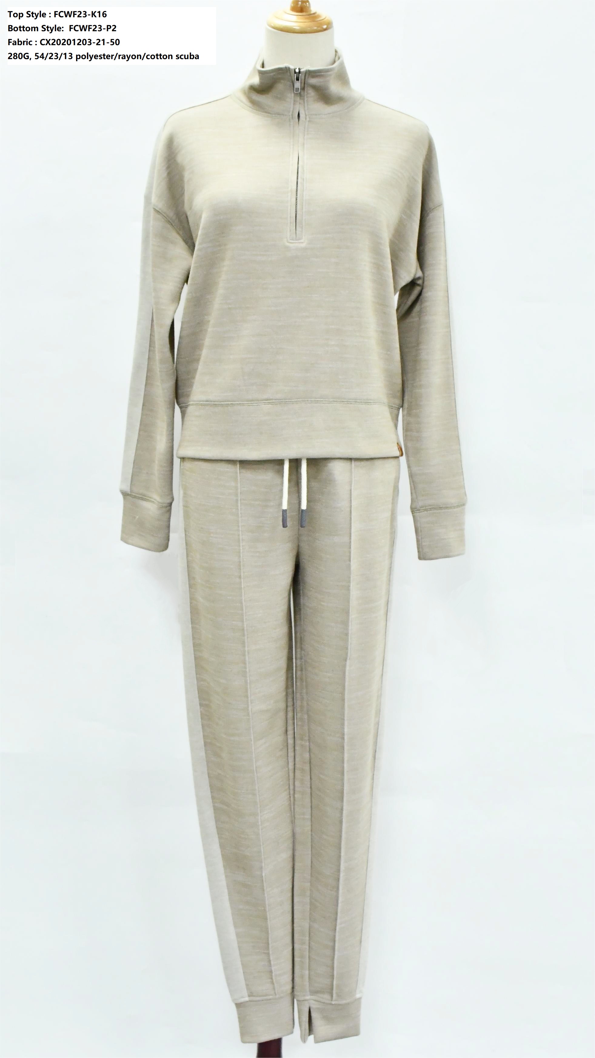 Women’s Half Zip Sports Set