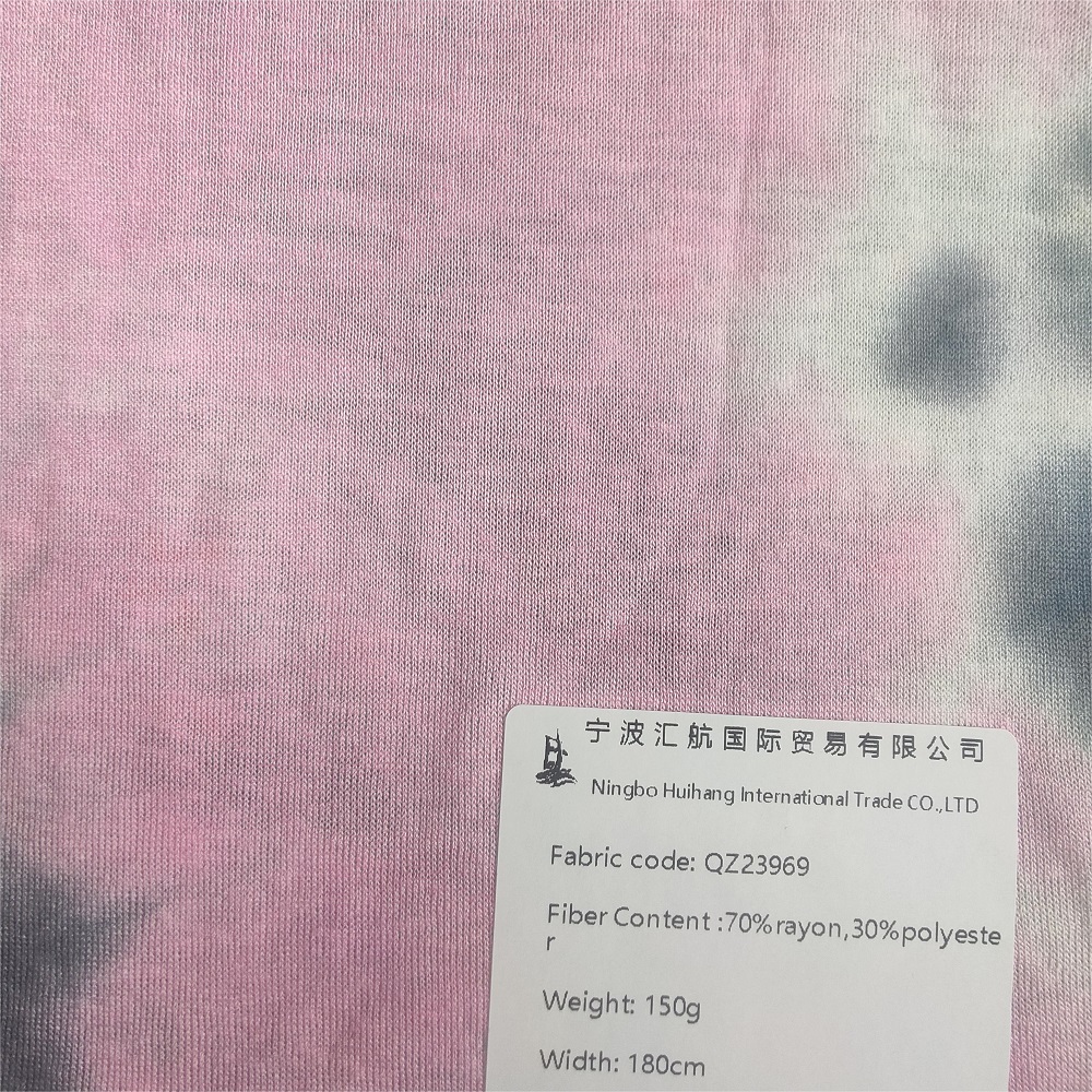QZ23969 : 150G, 70% rayon, 30% polyester print