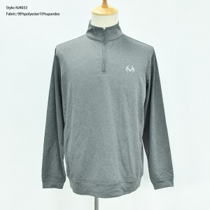 Men’s Half Zip Melange Pullover