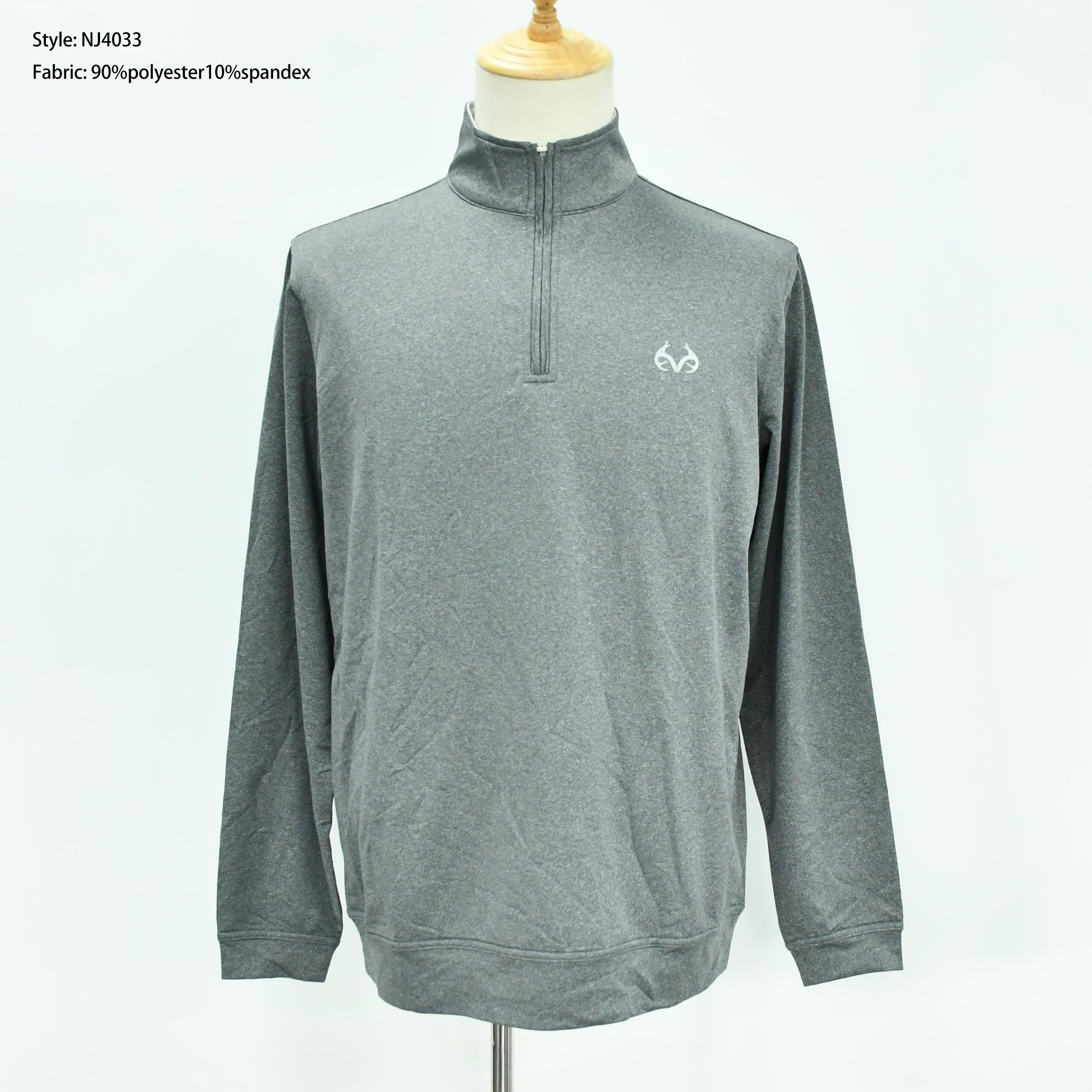 Men’s Half Zip Melange Pullover