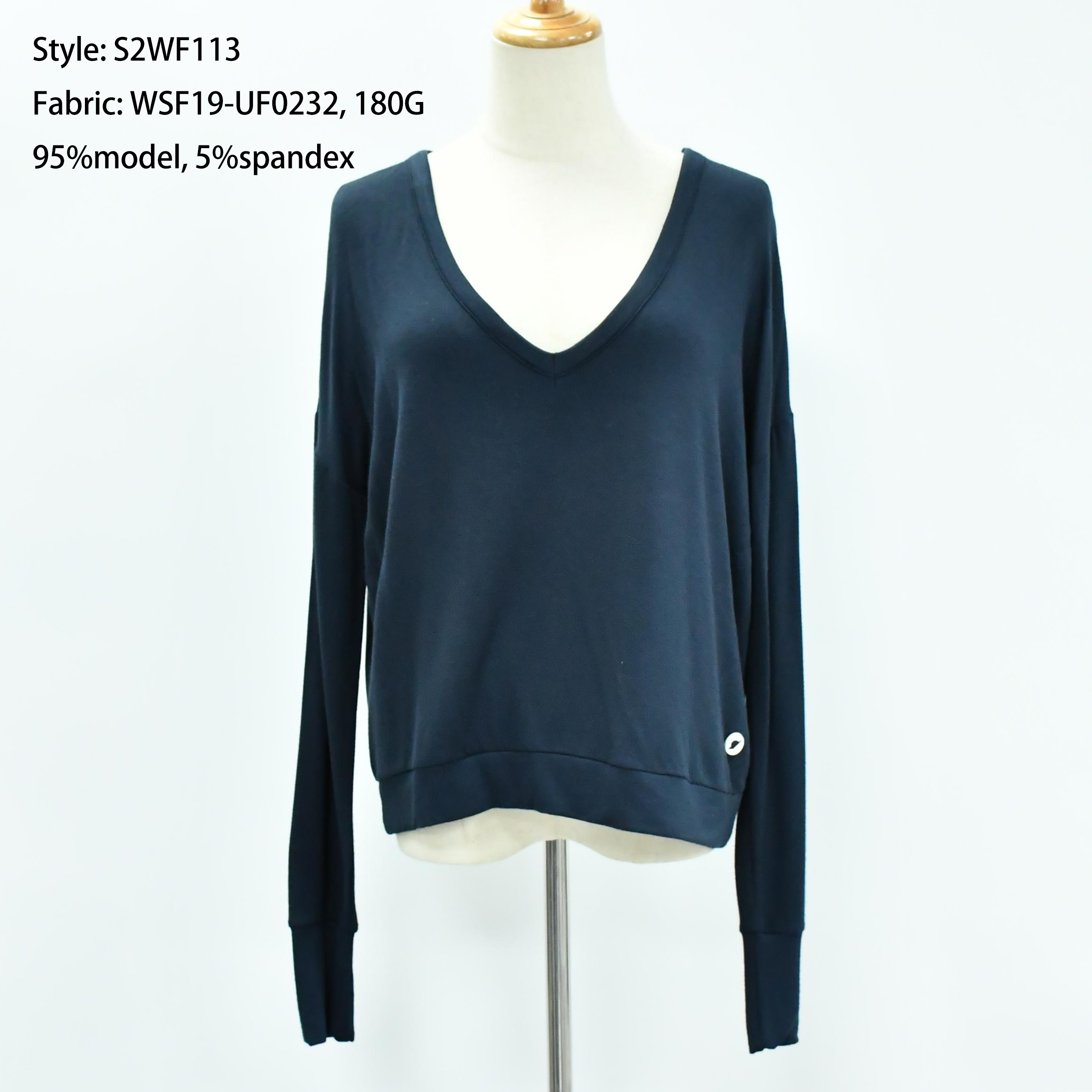 Women’s V-Neck Long Sleeve Top