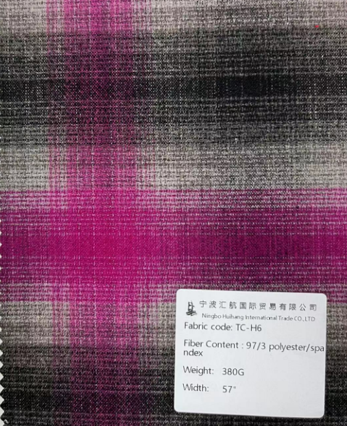 TC-H6 : 380G, 97/3 polyester/spandex